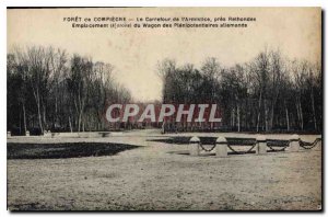 Postcard Old Forest of Compiegne Carrefour Armistice