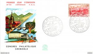 FDC France Congres philatelique Grenoble 19071 Philatelie