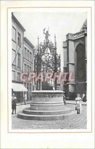 Postcard Old Well Antwerp Antwerp Quinten Matsys the Chair of the Cathedral