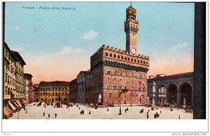 FIRENZE, Toscana, Italy, 1900-1910's; Piazza Della Signoria