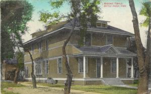c1910 Printed Postcard; Masonic Temple Battle Creek IA Ida County posted