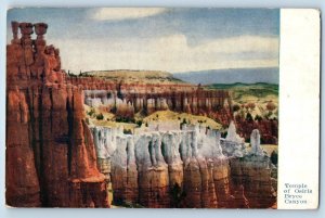 Salt City Lake Utah UT Postcard Bryce Canyon Or Amphitheater Scene 1925 Antique