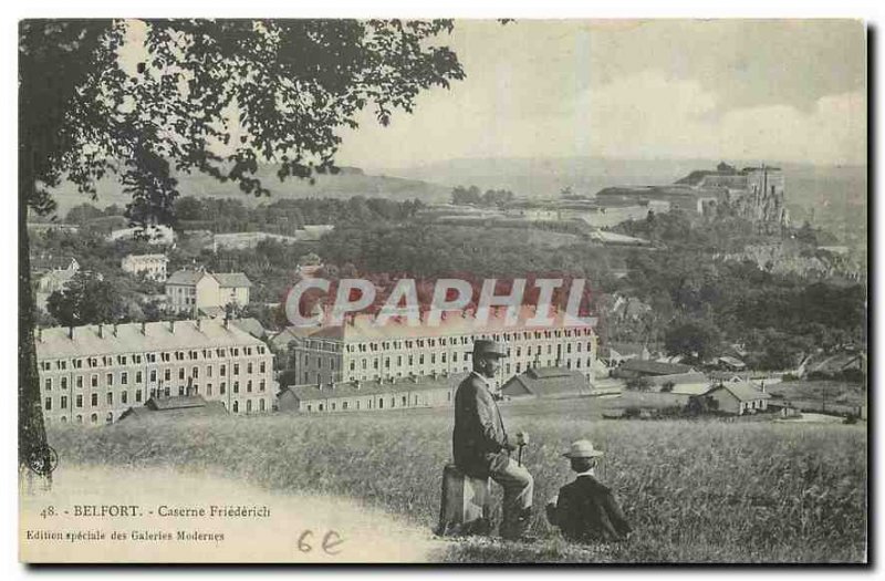 Postcard Old Barracks Belfort Friederich