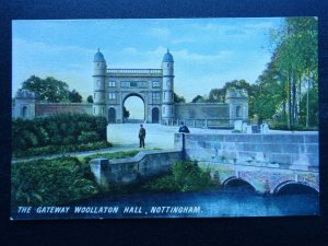 Nottingham WOOLLATON HALL The Gateway c1906 Postcard by Hildesheimer & Co.