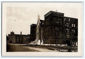 1940 Road in Nazi Arsenal Vienna Austria Vintage Posted RPPC Photo Postcard