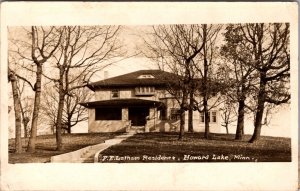 Real Photo Postcard F.E. Latham Resident in Howard Lake, Minnesota