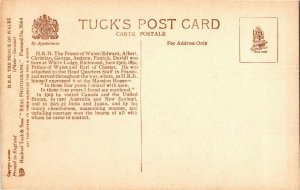 RPPC Tucks 3664 Prince of Wales Edward VIII in Uniform Vintage Postcard R40