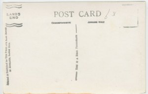 Cornwall; Lands End & Longships Lighthouse RP PPC Unused, Note Lands End Cachet 