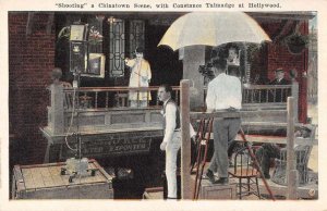 Hollywood California Chinatown Constance Talmadge Filming Movie Postcard AA9285