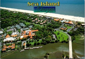Georgia Sea Island Aerial View The Cloister Hotel Cottages and Beach Club