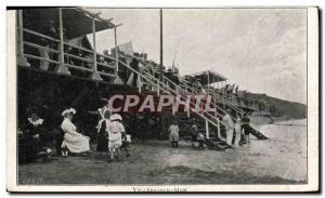 Old Postcard Villers sur Mer beach