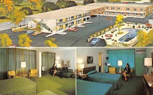 Kansas City, KS Kansas COLONIAL MOTEL Roadside ROOM~MAID~ARTIST'S VIEW  Postcard