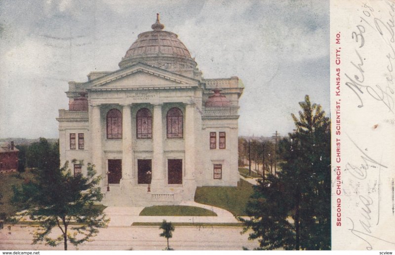 KANSAS CITY, Missouri, PU-1908; Second Church Christ Scientist