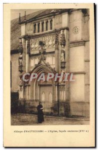Postcard Abbey Hautecombe The old fa?ade Church
