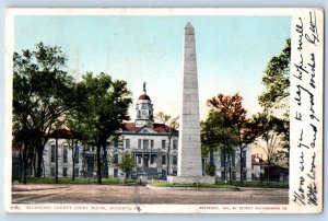 Augusta Georgia GA Postcard Richmond Country Court House c1906 Vintage Antique
