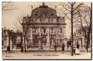 Old Postcard Bank Caisse d & # 39Epargne Troyes