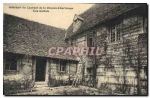 Old Postcard Interior of the Convent of the Grande Chartreuse A Cell