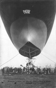 Real Photo Postcard Patrie French Military Dirigeable Zeppelin Airship~111669