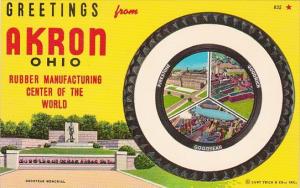 Greetings From Akron Ohio Rubber Manufacturing Center Of The World