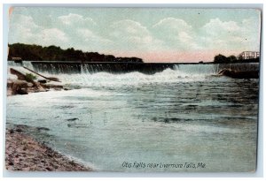 1911 Otis Falls Waterfall Near Livermore Falls Maine ME Posted Antique Postcard