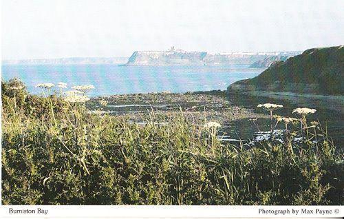 Burniston Bay Scarborough River Yorkshire Boat Rare Arial Ariel Photo Postcard