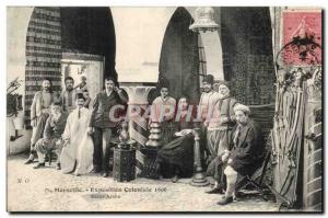 Marseille Old Postcard Colonial Exhibition 1906 Arab Bazaar