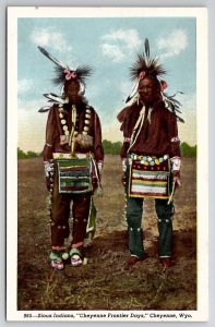 Sioux Indians Cheyenne Frontier Days WY Native American Postcard B48