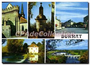 Postcard Modern BONNAT church mill fountain