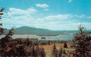 ME, Maine    MOOSEHEAD LAKE    Longfellow Moutains      Deckled Edge Postcard