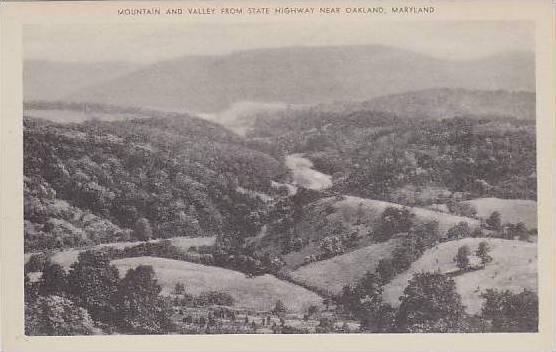 Maryland Oakland Mountain And Valley From State Highway Artvue