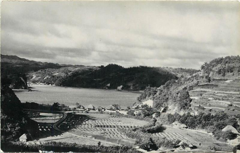 Okinawa Japan Farn Scene RPPC Postcard