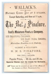 1880s Wallack Ford's Miniature Pinafore Co. Gilbert & Sullivan P73