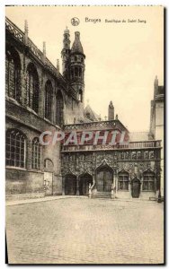 Postcard Old Bruges Basilica Of The Holy Blood