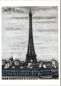 Postcard France Paris Art - Eiffel Tower by B. Buffett