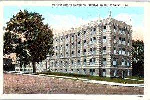 Postcard HOSPITAL SCENE Burlington Vermont VT AI2012