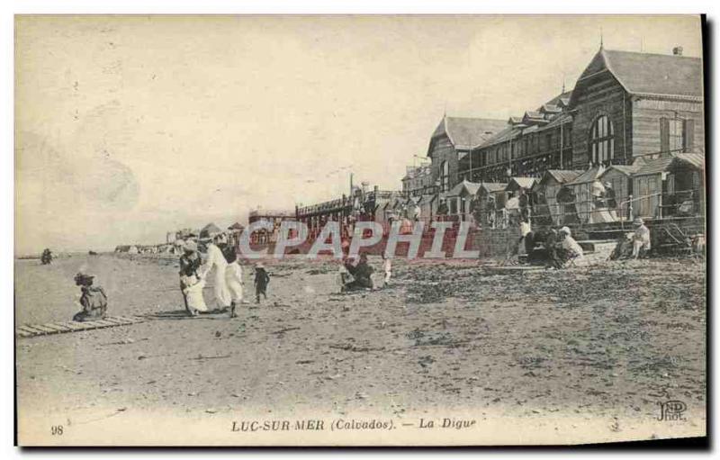 Old Postcard Luc Sur Mer La Digue