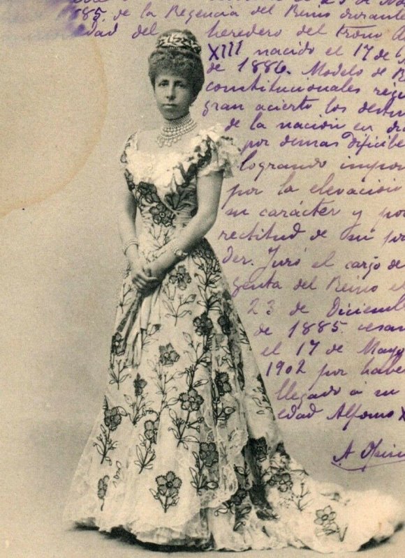 C. 1905 Maria Cristina Queen Of Spain Postcard F30 