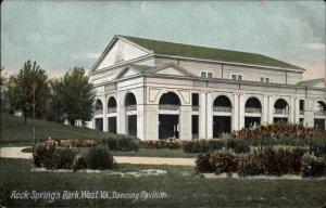 Rock Springs Park West Virginia WV Dancing Pavilion c1910s Postcard