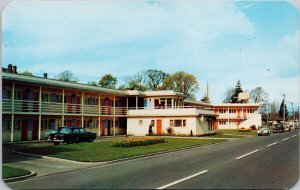 Victoria BC Crystal Court Motel Vancouver Island Unused Postcard E79