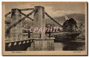 Postcard Old Nassau Kettenbrücke