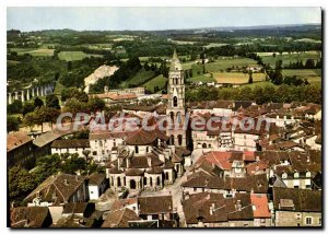 Modern Postcard St Leonard de Noblat (Haute Vienne) Aerial Vue generale