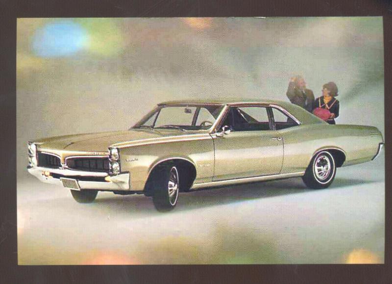 1967 PONTIAC TEMPEST CAR DEALER ADVERTISING POSTCARD '66 GOAT