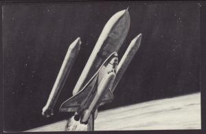 Space Shuttle Boosters Jettisoned Postcard