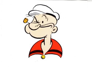 Popeye, 5 X 7 inch Image from 1994 Calendar