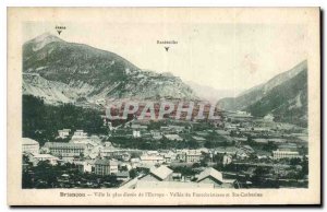 Postcard Old City Briancon highest in Europe Vallee Fontchristiane and St. Ca...