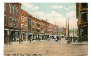 VT - Rutland. Center Street ca 1906