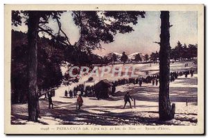 Postcard Old Peira Cava Sports d & # 39hiver