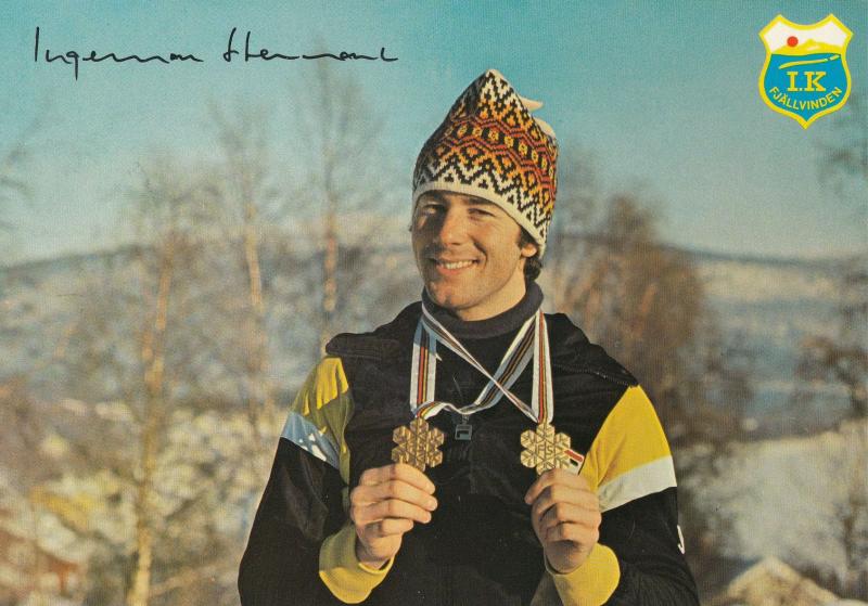 Ingemar Stenmark 1978 Norway Olympics World Champion Giant Slalom Postcard