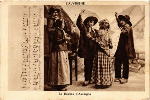 CPA Folklore - Auvergne - La Bourrée d'Auvergne (772924)