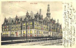 City Hall, St. Louis, MO Hold to Light 1905 minor corner wear more so right b...